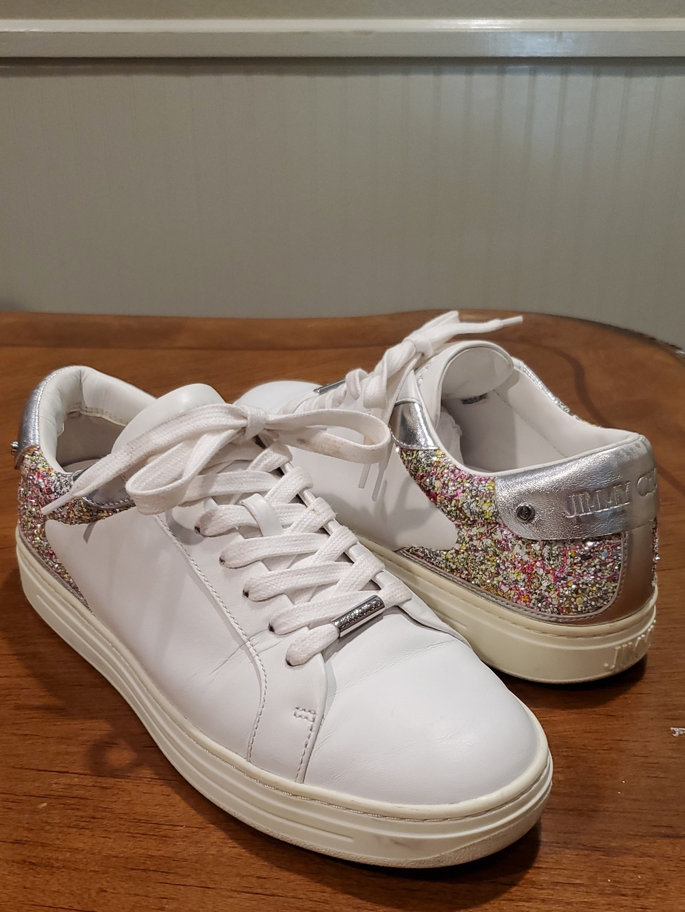 Jimmy Choo Sparkly Rome Sneakers